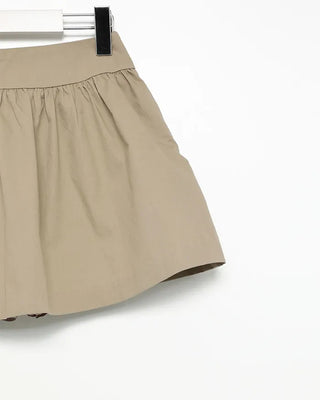 Gathered mini skirt