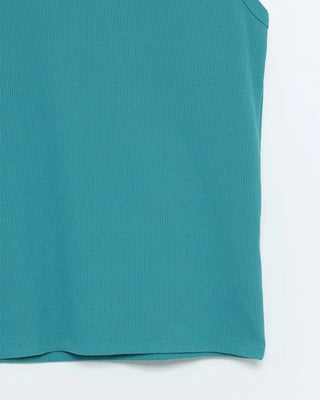 Jewel neck ribbed camisole