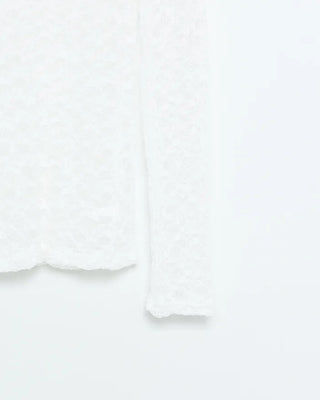 Slim lace long-sleeved cut and sew