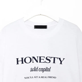 HONESTY Lettering Short-Sleeve T-Shirt