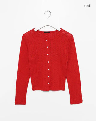 Crew neck cardigan