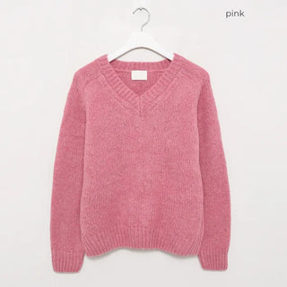 Vivid V-neck knit