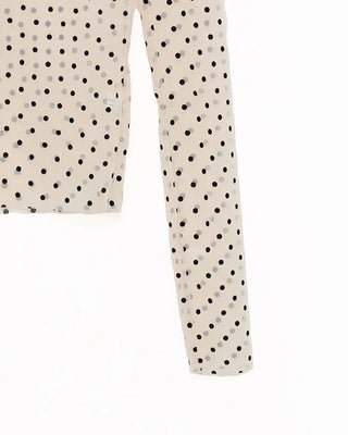 Sheer polka dot T-shirt
