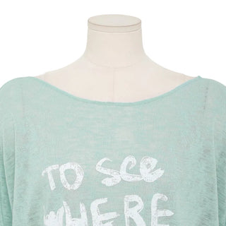 See-through logo T-shirt