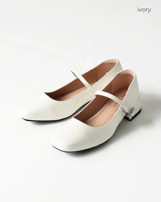 Mary Jane Cubic Loafers