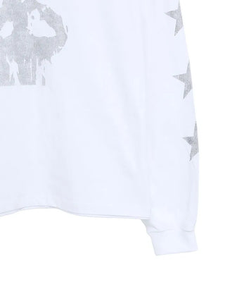 (Unisex) Star Sleeve Print Shirt