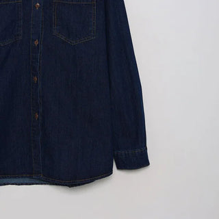 Patch pocket denim shirt