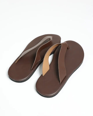 Simple leather thong sandals