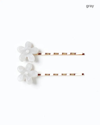 Pearl flower bobby pin