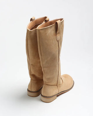 Suede long boots