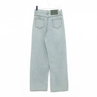 Cubic Wide Denim Pants