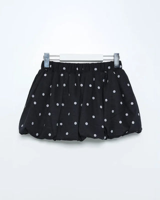 Polka Dot Pumpkin Balloon Fit Mini Skirt