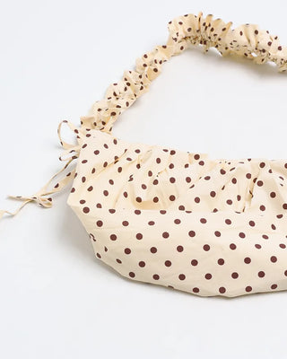 Dot Drawstring Shoulder Bag