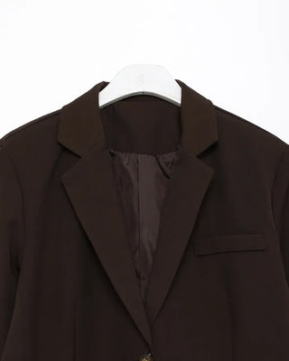 Tailored collar single overjacket