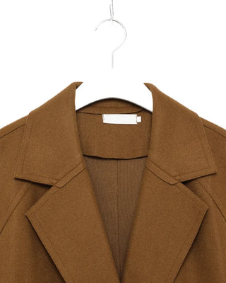 Double-breasted long coat