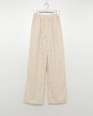 Flower Pattern Hoodie & Pants Set