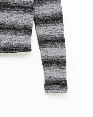 Gradient Border Double Zip Hoodie