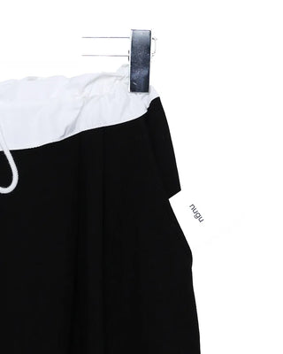 Two-line track wide pants