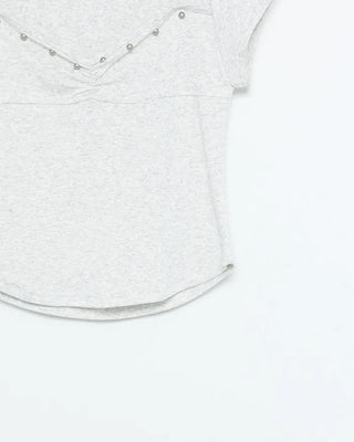 Studded Short-Sleeve T-Shirt
