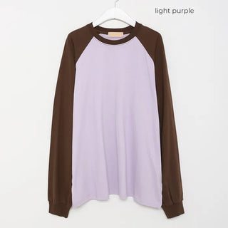 Solid Raglan Long Sleeve T-Shirt