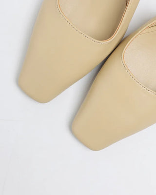 Slim Square Toe Slingback