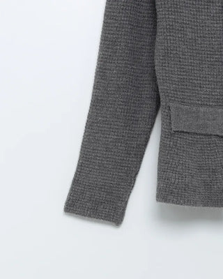 Double-button knit cardigan