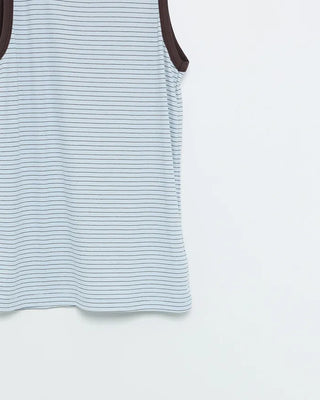 Striped sleeveless top