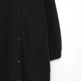 Turtleneck Boa Long Coat