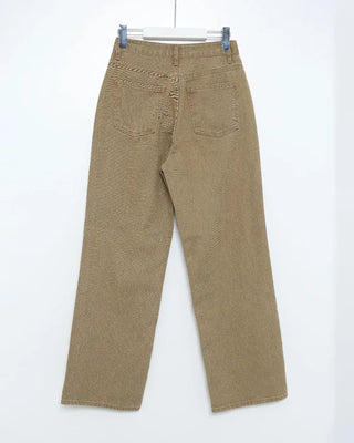 Beige cotton pants