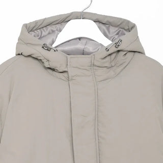 Simple Hooded Padded Jacket