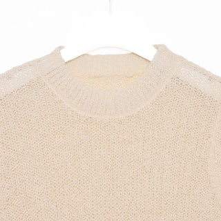 Sleeveless mock neck knit