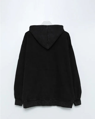 (Unisex) Lettering Wash Hoodie