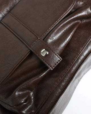 Square buckle shoulder bag