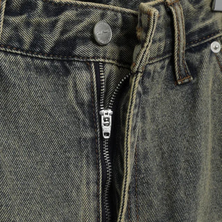 (Unisex) Vintage Wash Denim Pants