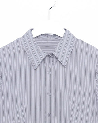 Pinstripe Cropped Shirt