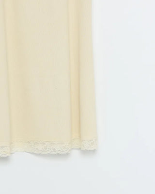 Lace long sleeveless dress