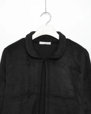 Round collar knit cardigan
