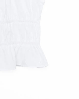 Shirred halter neck blouse