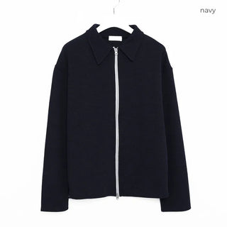 2-way zip knit cardigan