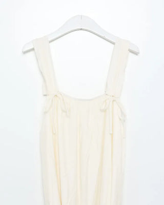 Shoulder frill long dress