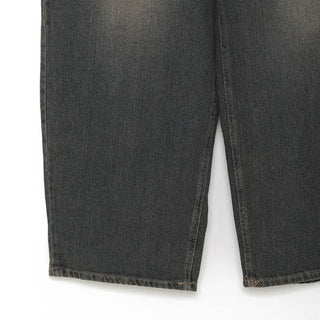 Vintage wide-leg denim pants