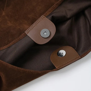 Suede shoulder bag