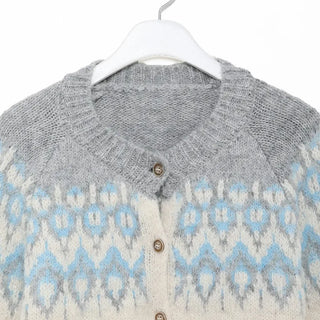 Round neck Nordic cardigan
