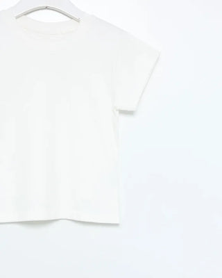 Basic cropped short-sleeved T-shirt