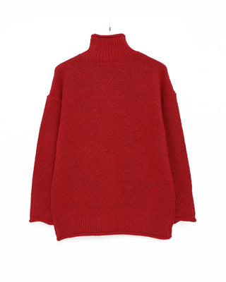 Loose-fit high-neck knit