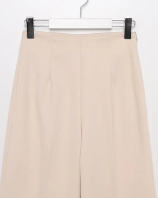 Brushed wide-fit slacks