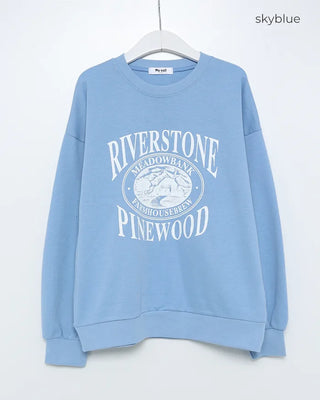 WOOD print sweatshirt