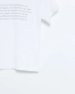 Mini lettering short-sleeved T-shirt