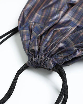 Patterned nylon drawstring bag
