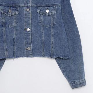 Cropped denim jacket